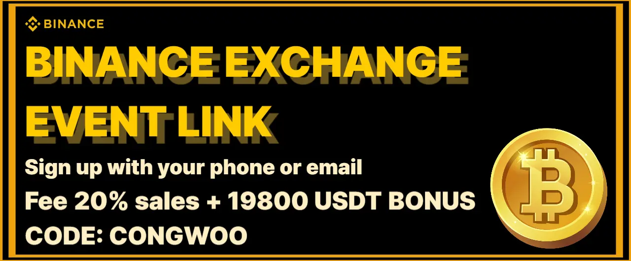 Binance exchange event link banner